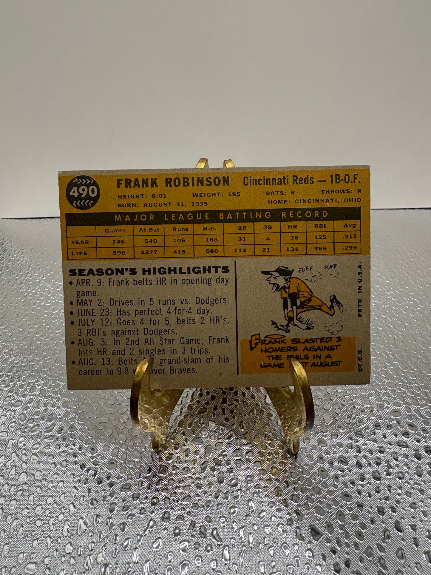 1960 Frank Robinson Baseball Card