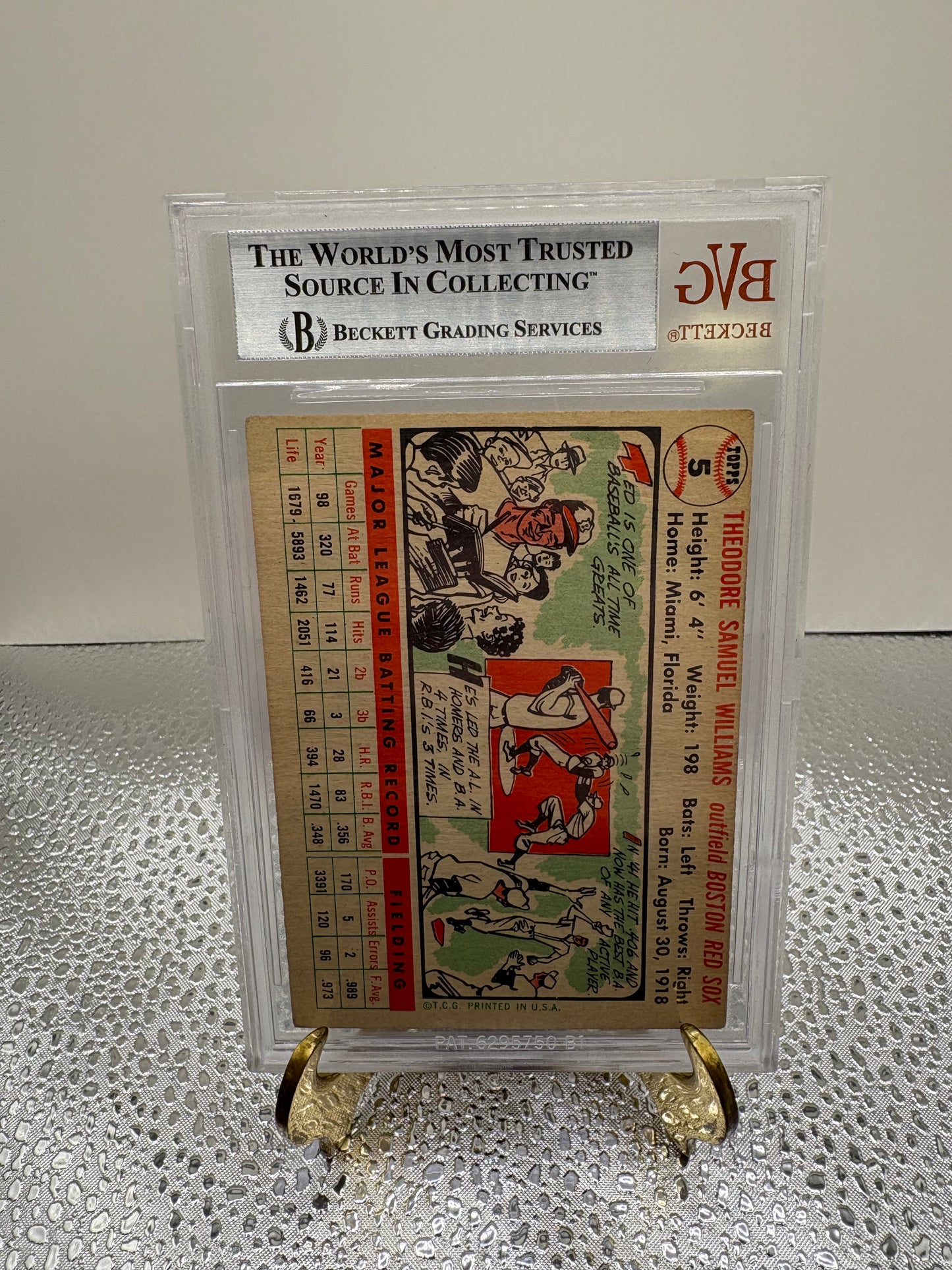 1956 Ted Williams Graded Baseball Card