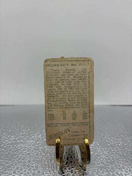 1911 Fredrick T Hartsel T-205 Tobacco Baseball Card