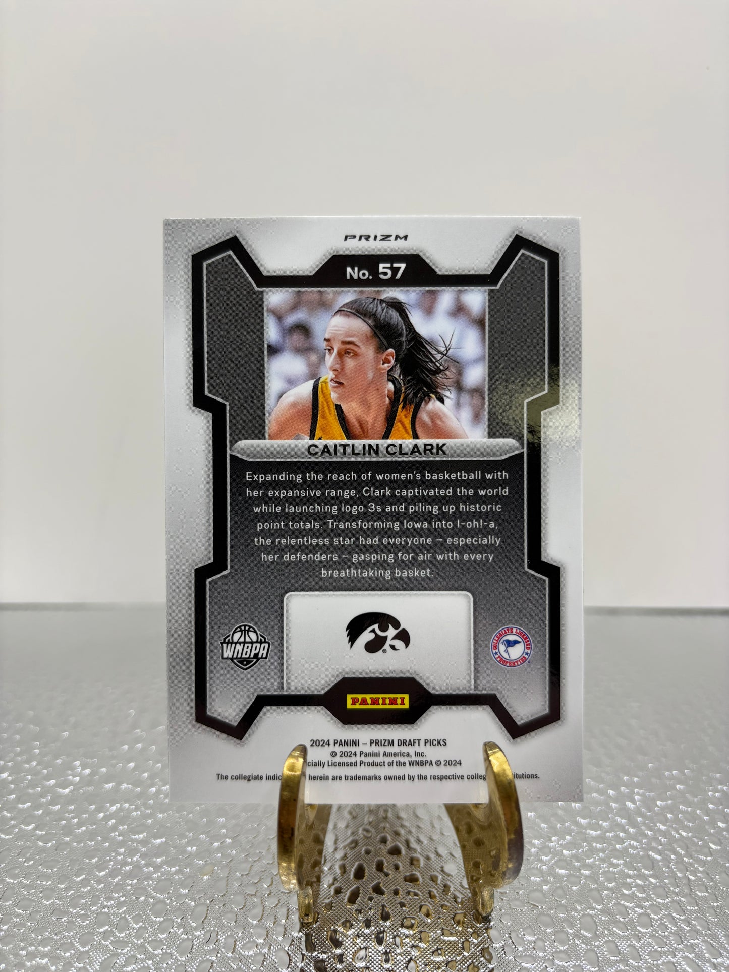 2024 Caitlin Clark Orange Ice Basketball Card