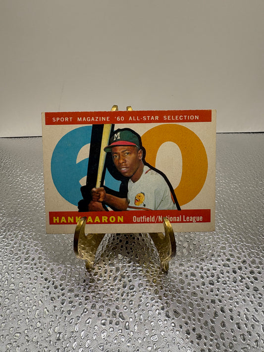 1960 Hank Aaron Sports Magazine Baseball Card