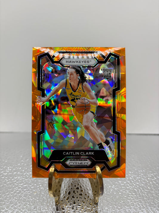 2024 Caitlin Clark Orange Ice Basketball Card