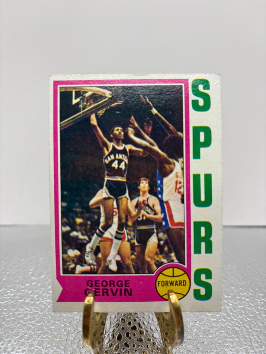1974 George Gervin Rookie Card Basketball Card